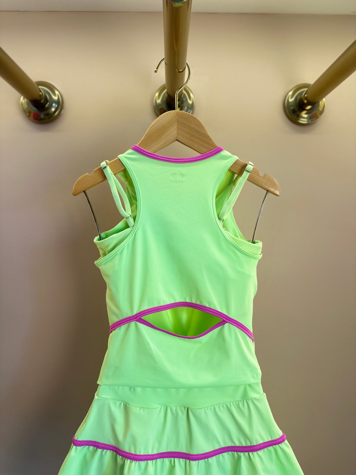 Conjunto Infantil Trio Top Sara, Blusa Julia e Saia Flávia Chloe Patinação Verde - Siri Sport