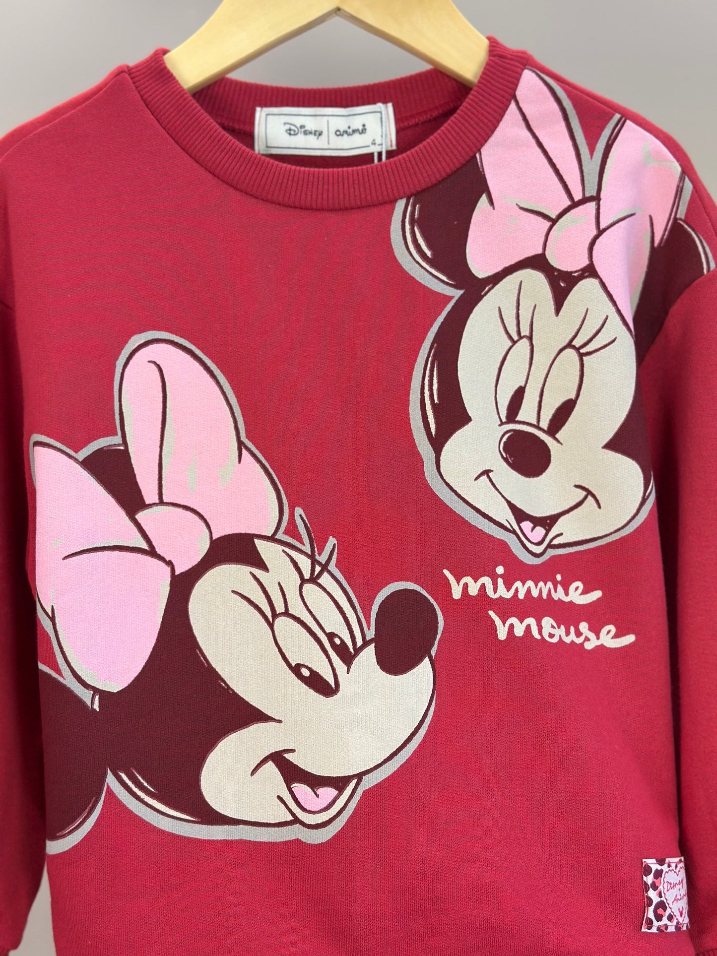 Conjunto Infantil Casaco Gola Bordada Branca e Calça Vermelho Berry - Animê