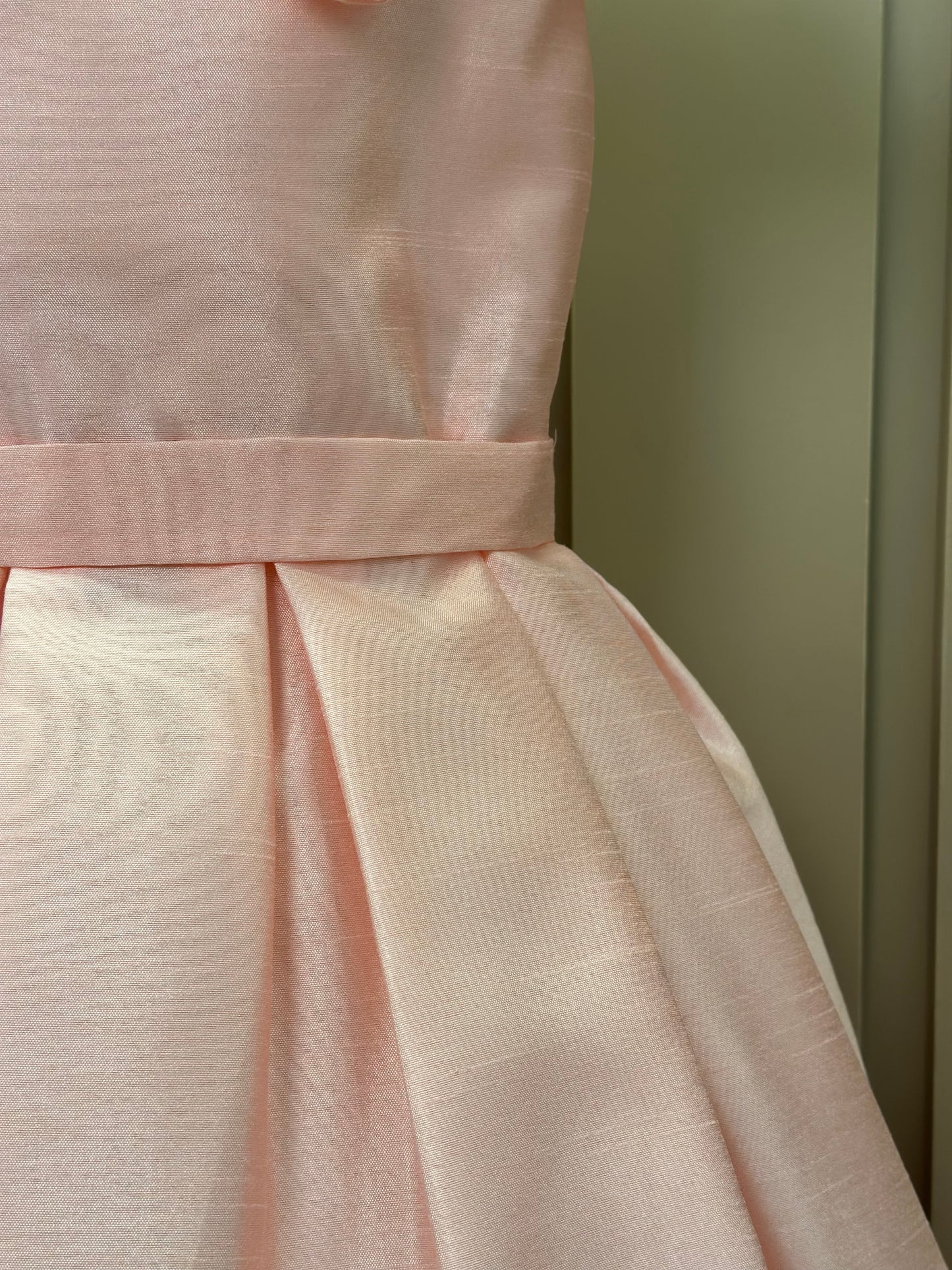 Vestido Infantil Festa Manga e Laço Rosa - Mon Sucré