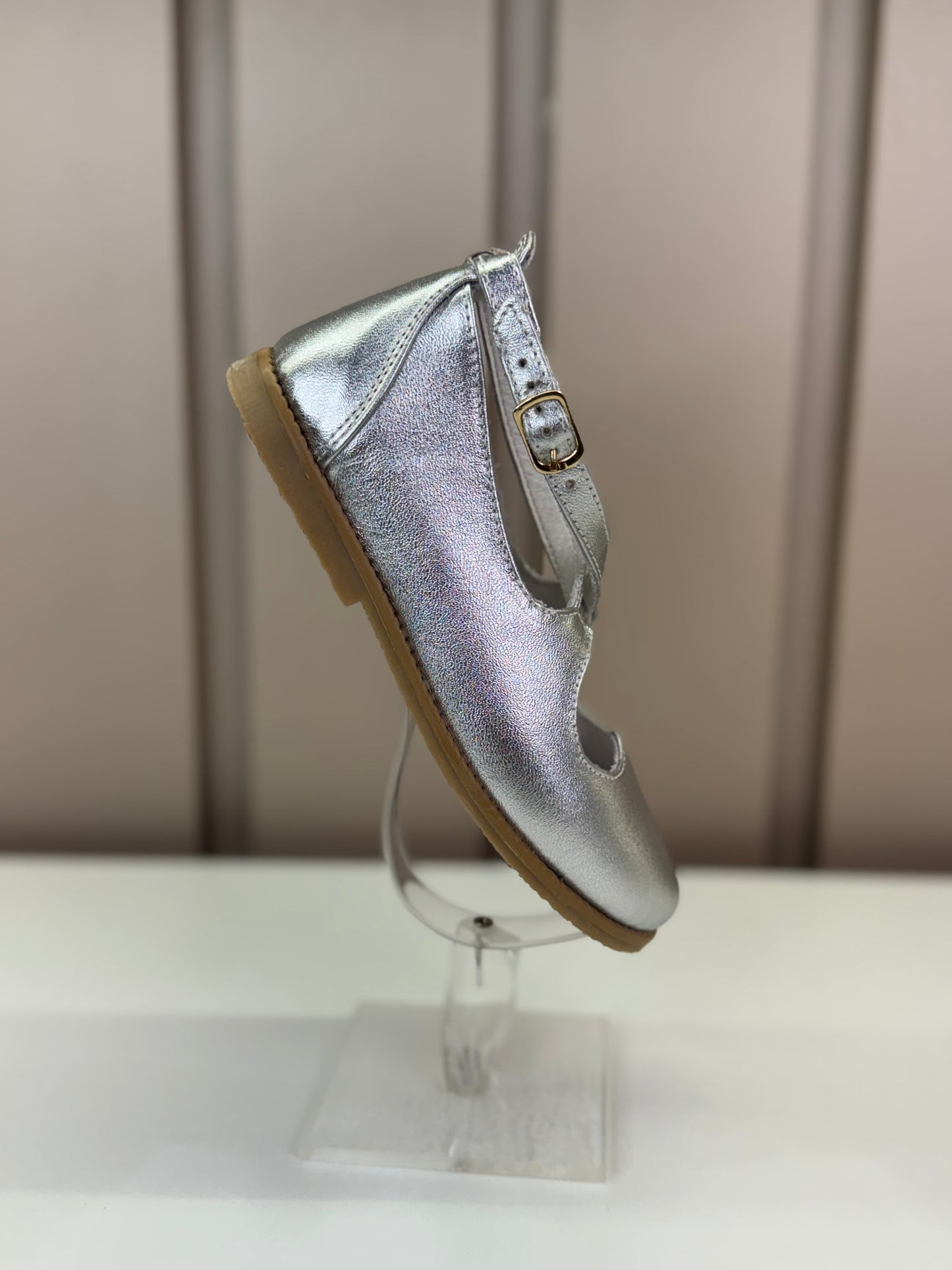 Sapatilha Heart Cristal Prata Gambo