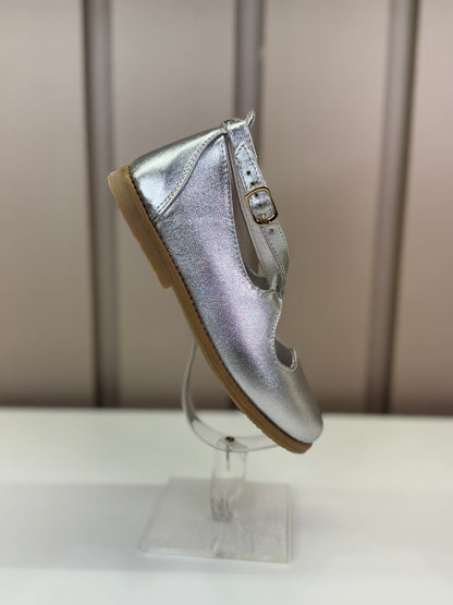 Sapatilha Heart Cristal Prata Gambo