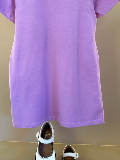 Vestido Infantil Estampa Tricot e Lenço - Momi