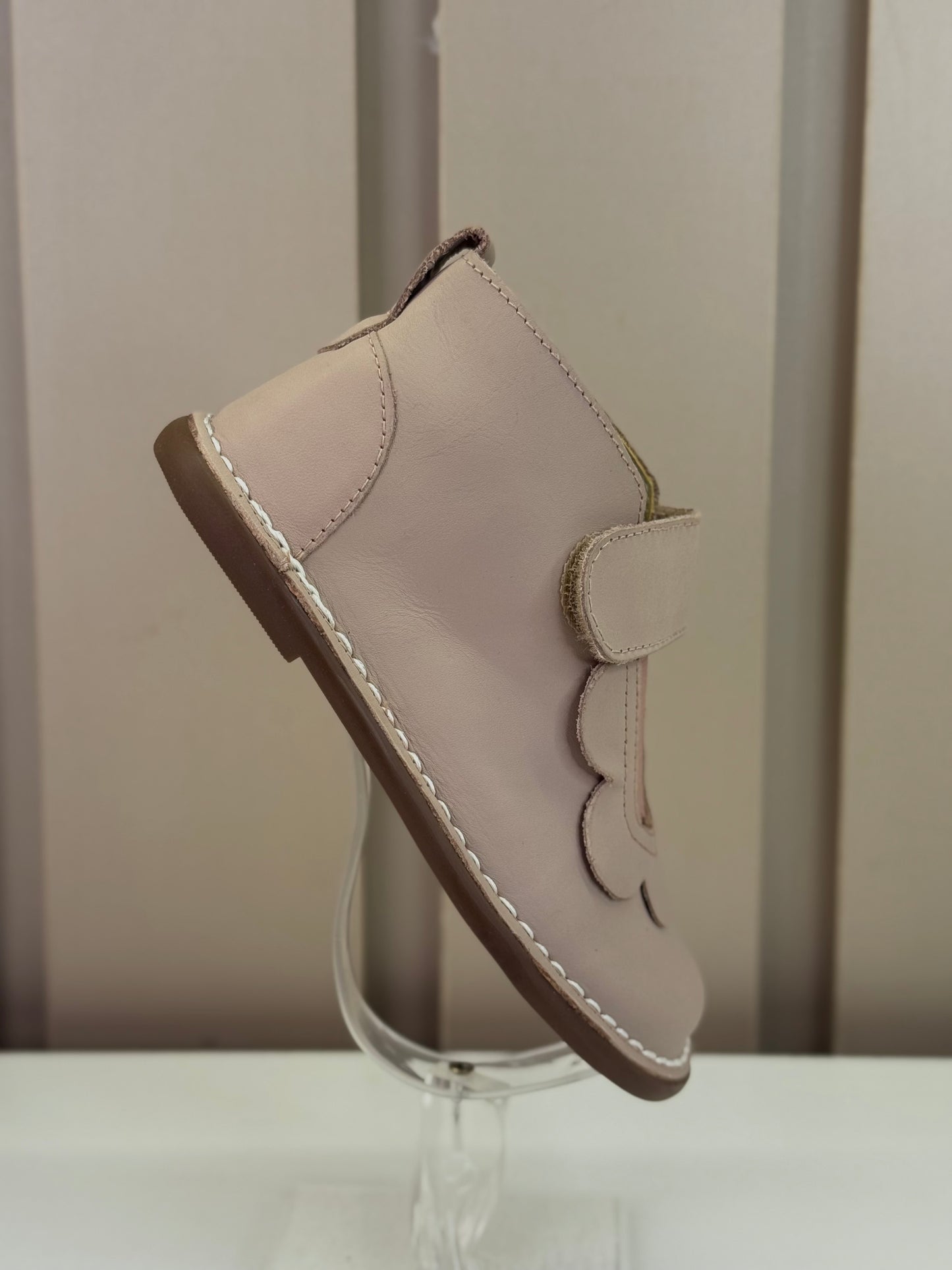 Bota Infantil Couro Bem-Me-Quer Rose - Petit Cheval
