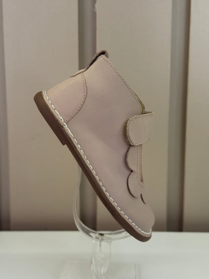 Bota Infantil Couro Bem-Me-Quer Rose - Petit Cheval