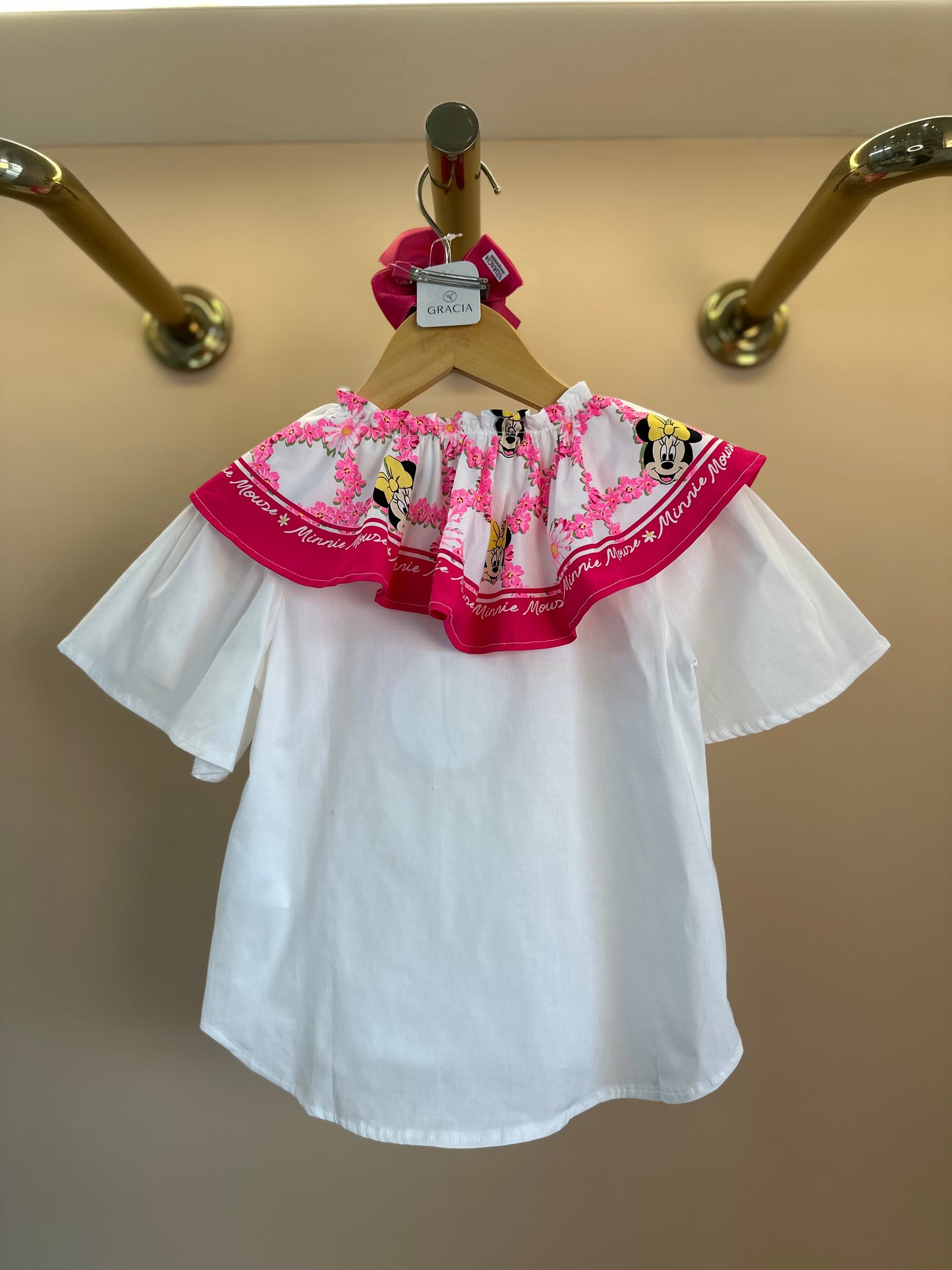Camisa Infantil Maxi Gola Minnie - Animê