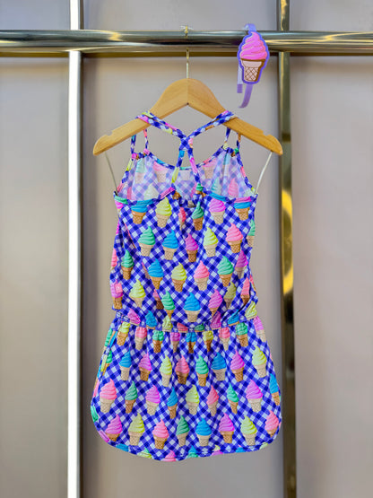 Vestido infantil Cris Ice Cream - Siri Kids