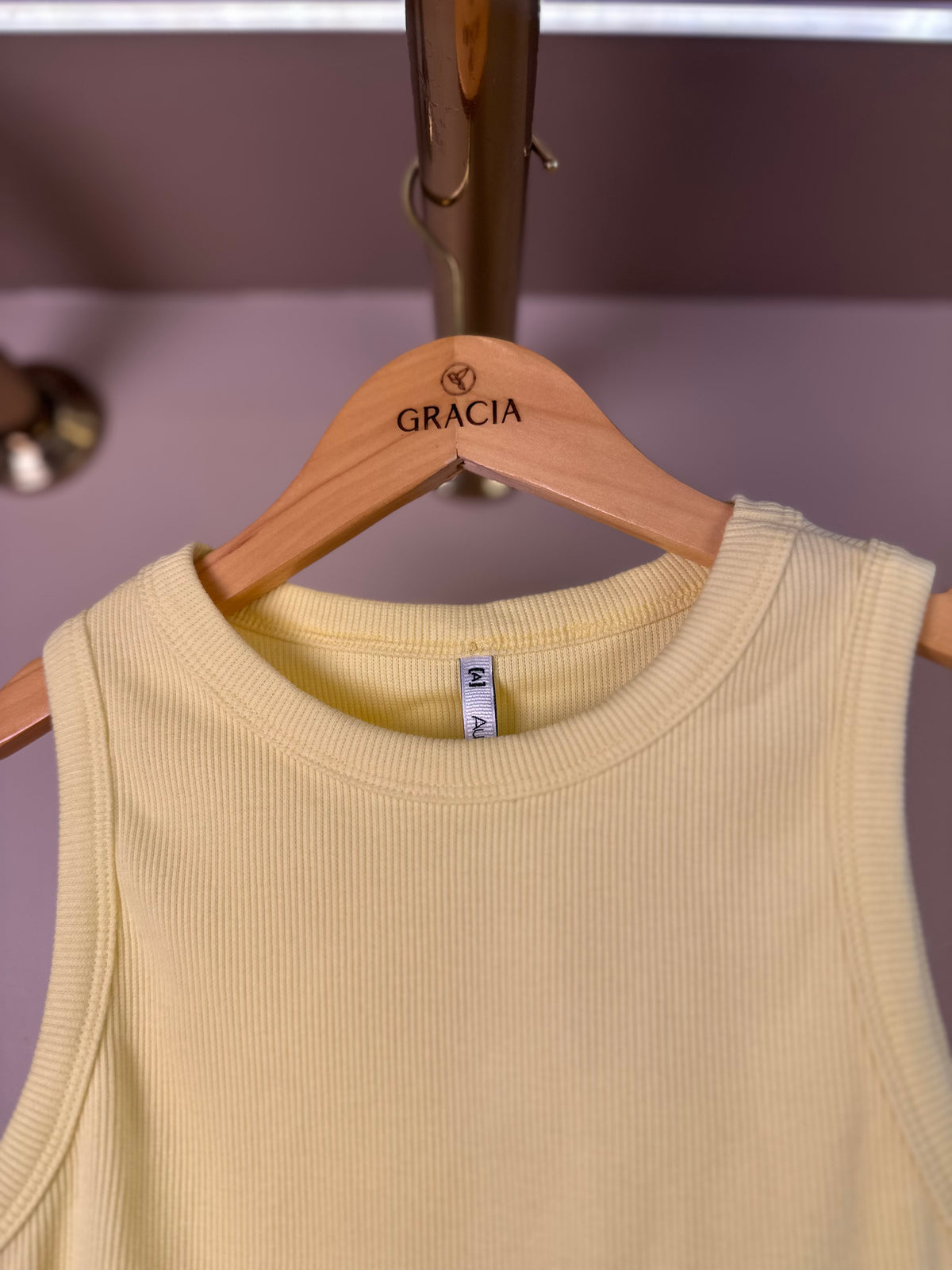 Blusa Teen Regata Com Babado Butter Cream - Authoria