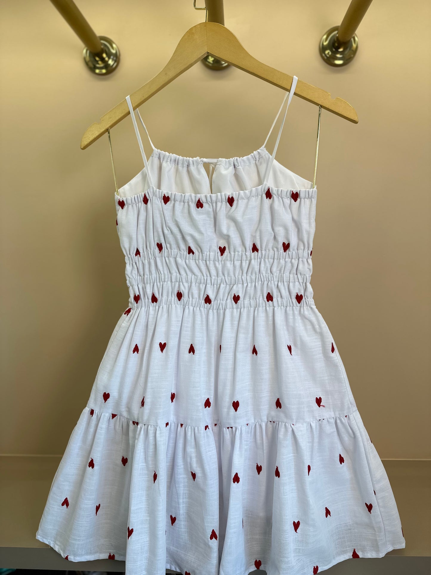 Vestido Teen Voil Corações Bordados - Two In