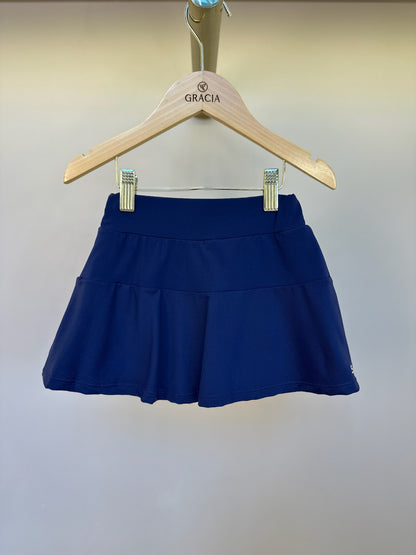 Conjunto Infantil Blusa Maria New Trip e Saia-shorts Larissa New Trip Marinho - Siri Sport