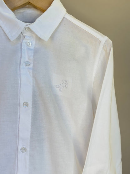 Camisa ML Oxfordine Branca Dame