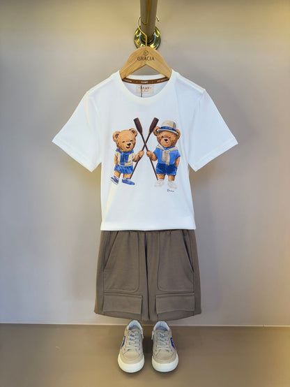 Bermuda Infantil Suedine Elastano Bolsos - Dame