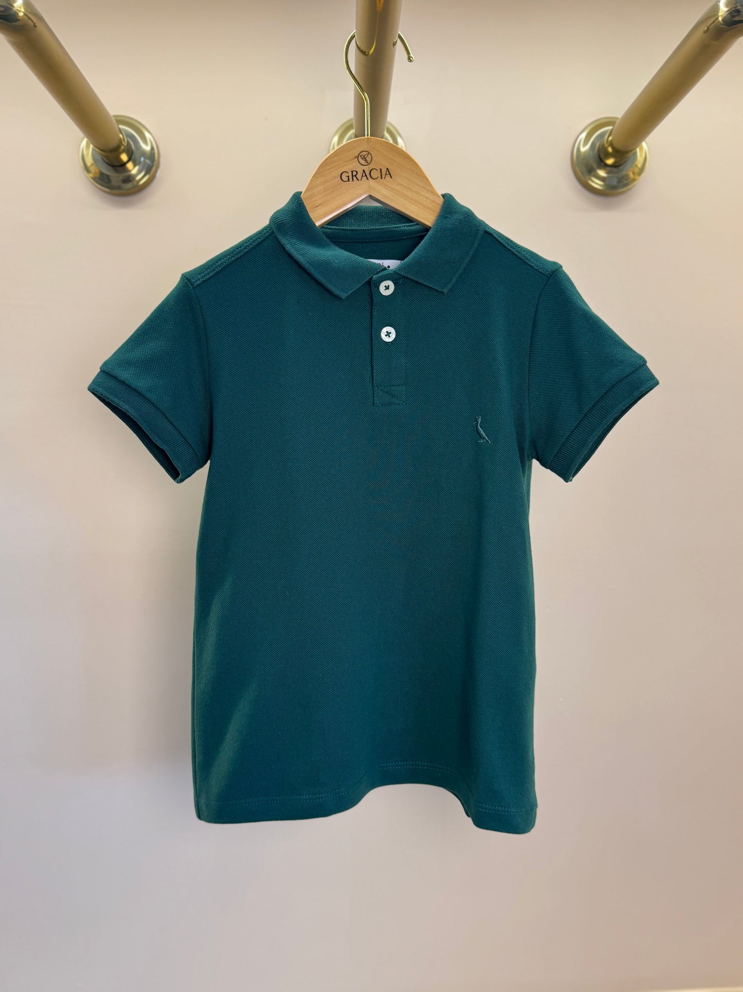 Polo Infantil Piquet Básica Verde - Reserva Mini