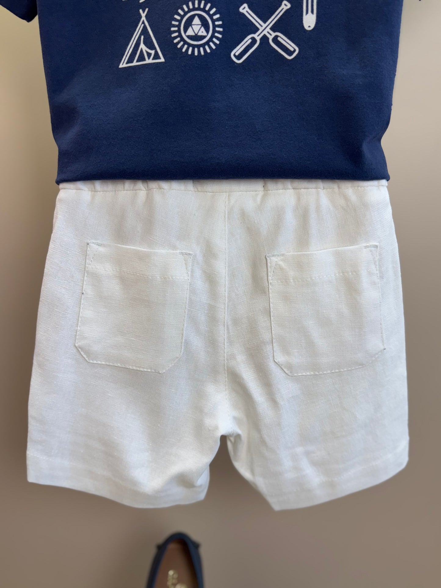 Camiseta Infantil Marinho Estampada Costas - Dudes