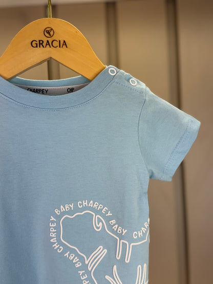 Camiseta Bebê Algodão CHP Azul - Charpey