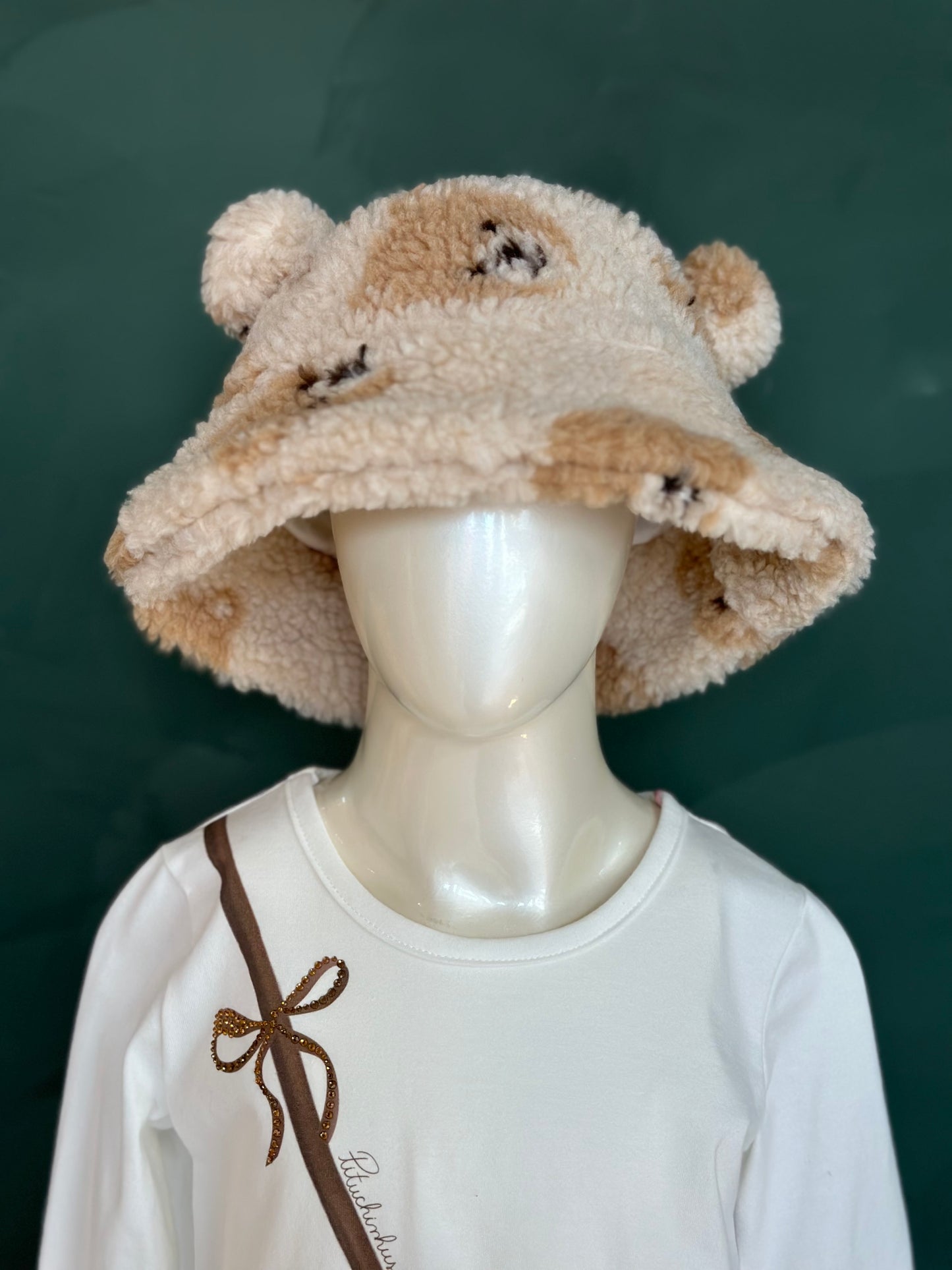 Chapéu Bucket Infantil Pele Orelhinhas Ursinhas - Pituchinhus