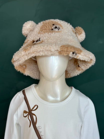 Chapéu Bucket Infantil Pele Orelhinhas Ursinhas - Pituchinhus