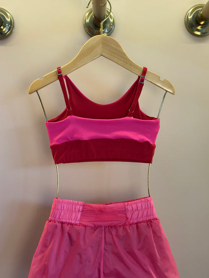 Conjunto Infantil Top Sara Maxxi e Shorts Dani Oncinha Pink - Siri Sport