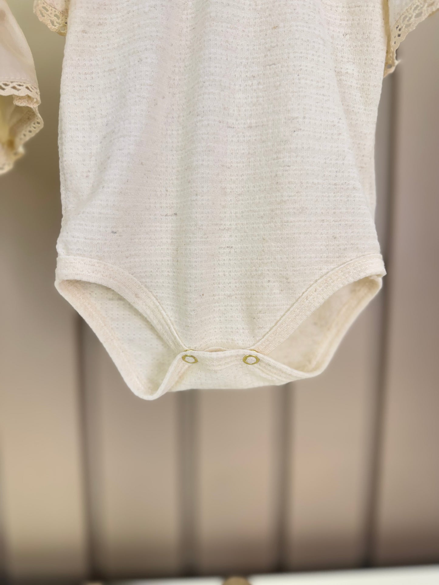 Conjunto Bebê Body Golinha e Calcinha Babado Pérola - Charpey