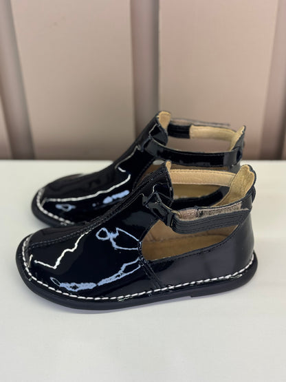 Bota Infantil Meia-Lua Verniz Noir - Petit Cheval