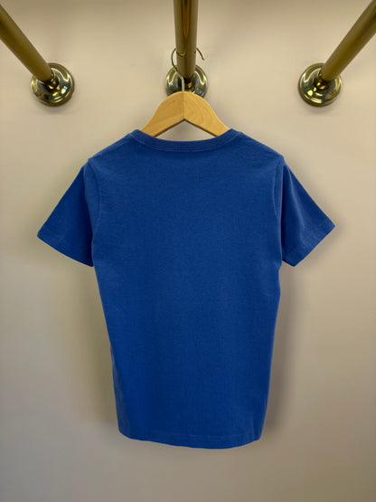 Camiseta Infantil Azul Royal Estampa Black - Dudes