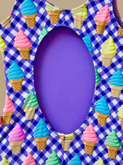 Maiô Infantil Carolina Ice Cream - Siri Kids