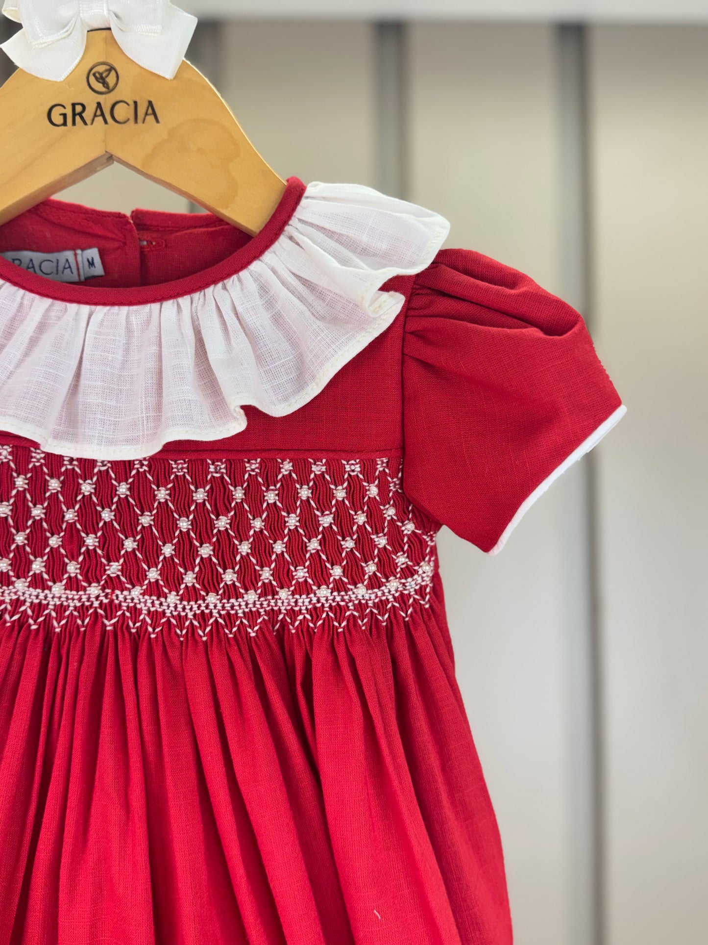 Pimpão Bebê Clássico Algodão Amelie Vermelho - Gracia