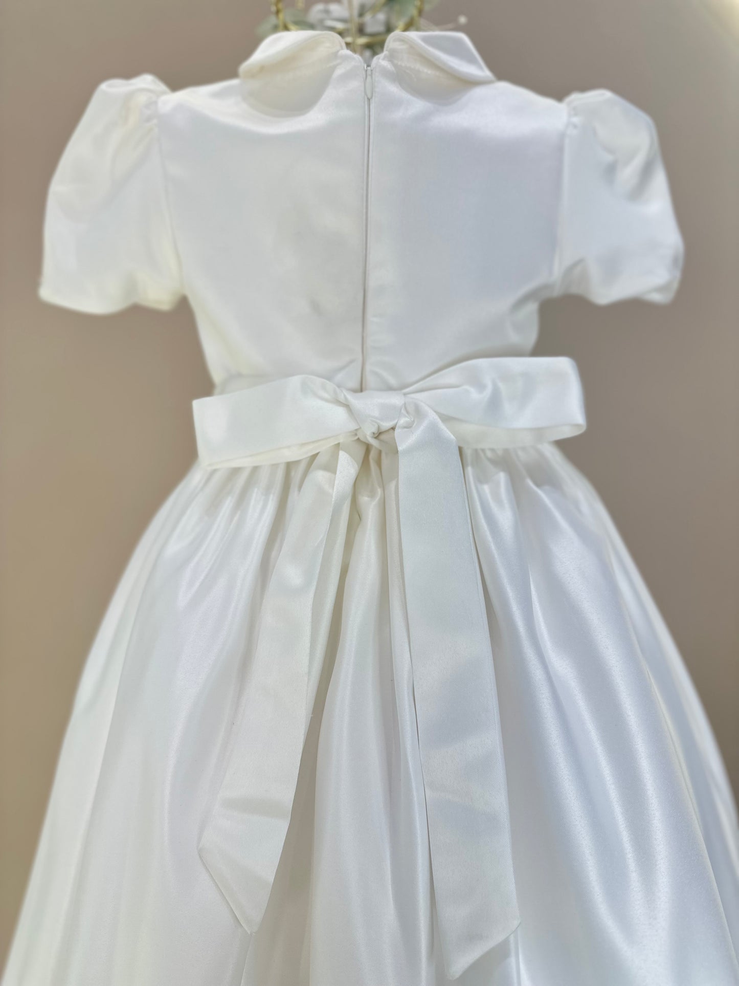 Vestido Infantil Bordados Rococó Francês Off White - Mio bebê