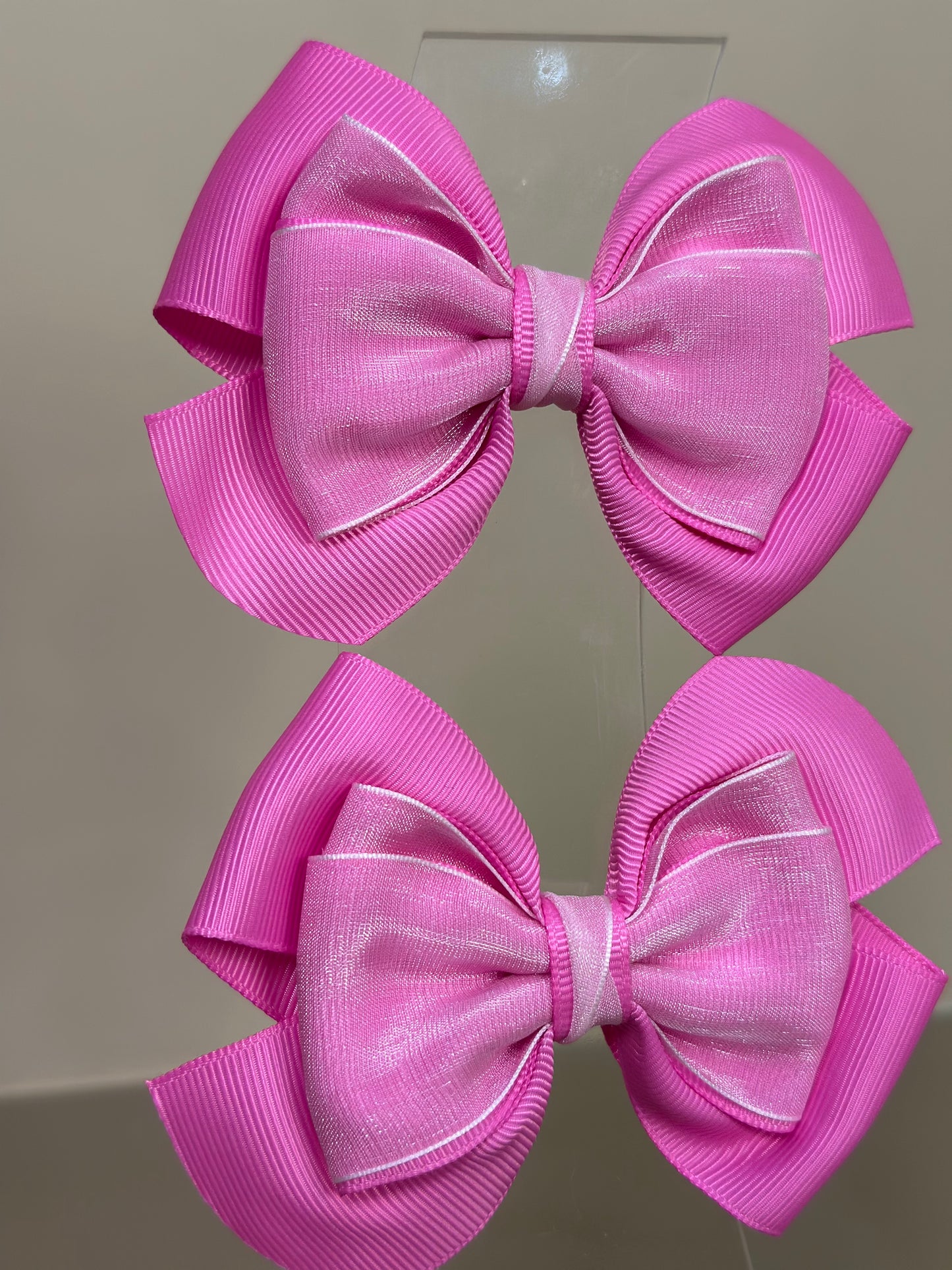 Laço Infantil Special Organza Liso Rosa Candy - Gracia