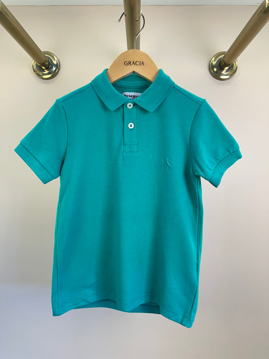 Polo Infantil Piquet Basica Verde Menta - Reserva Mini