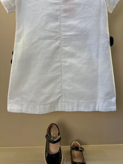 Vestido Infantil Jumper Piquet Sofia Flores - Um Mais Um