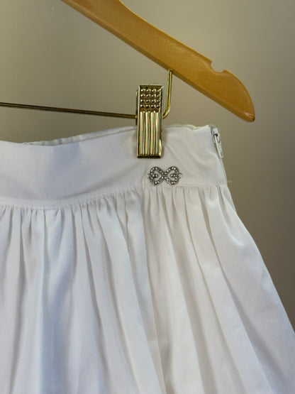 Shorts Infantil Balonê Algodão Branco - Luluzinha