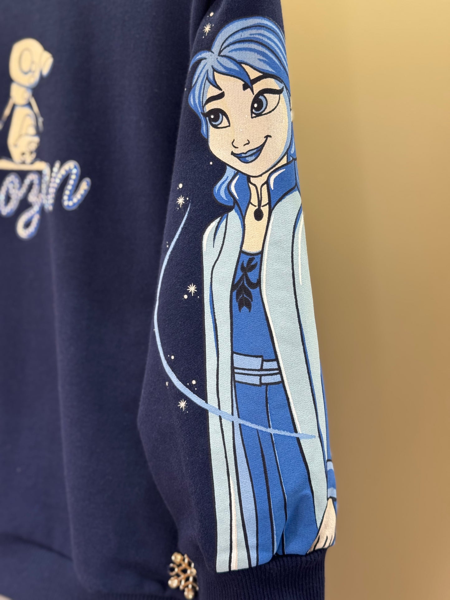 Conjunto Infantil Blusa de Moletom Frozen e Calça legging - Animê