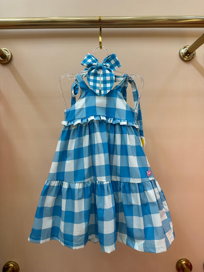 Vestido Infantil Lívia Est. Vichy Limão - Siri Kids