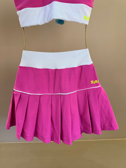 Conjunto Infantil Top Sara Six e Saia Fernanda Dry Badminton - Siri Sport