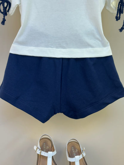 Conjunto Infantil Blusa Minnie Sailing e Shorts com Pregas Essentials - Animê