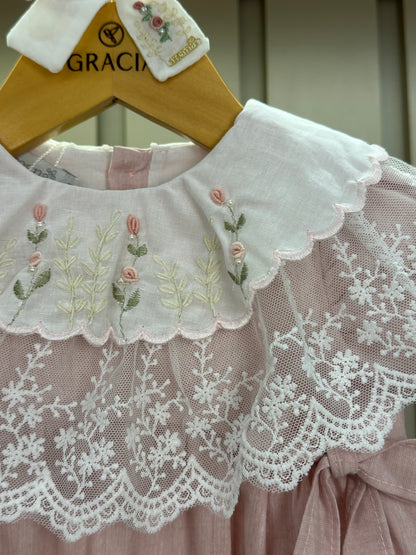 Pimpão Bebê Renda Bordado Flores  - Roana