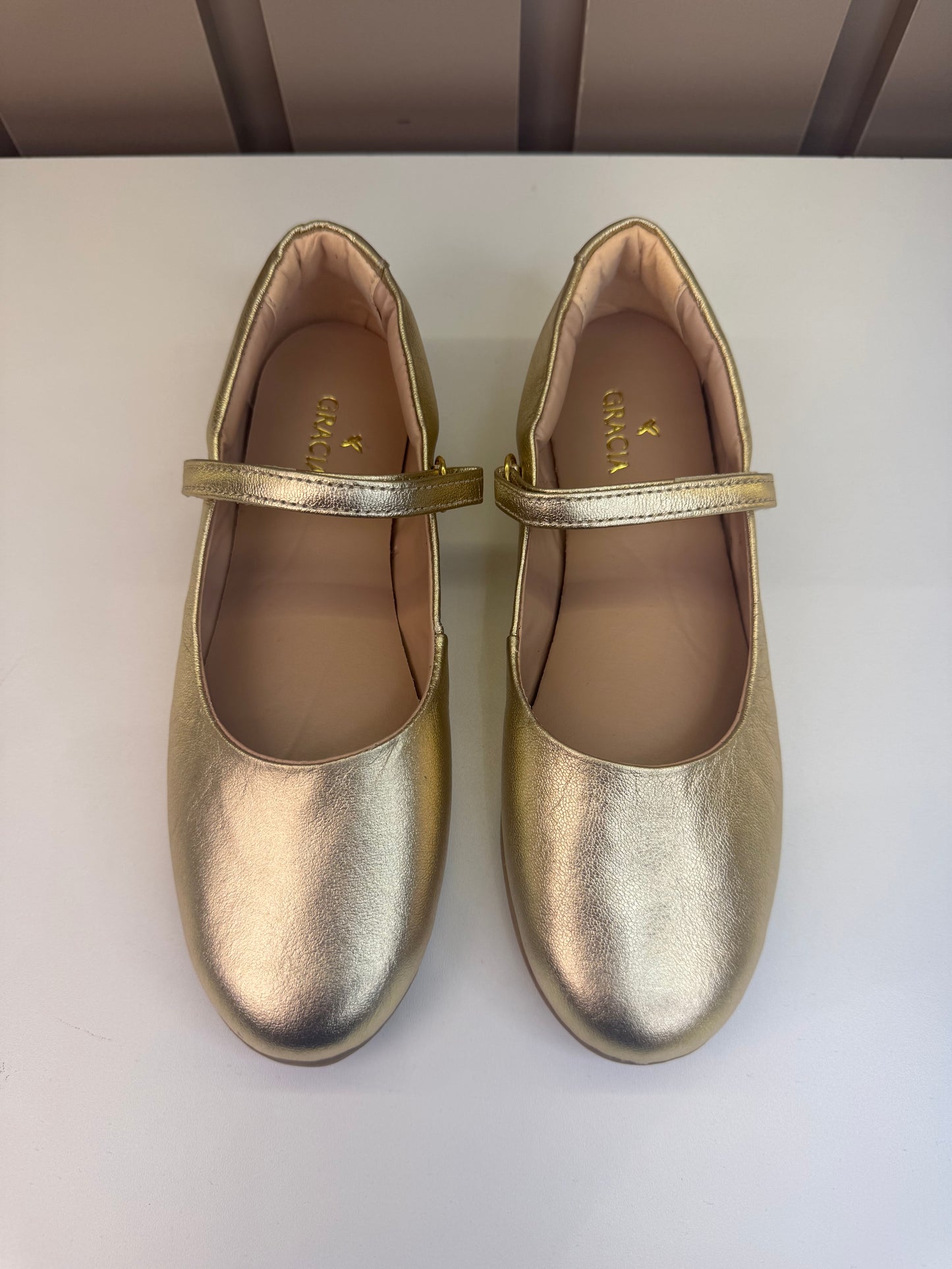 Sapatilha Infantil Lisa Dourada - Gracia