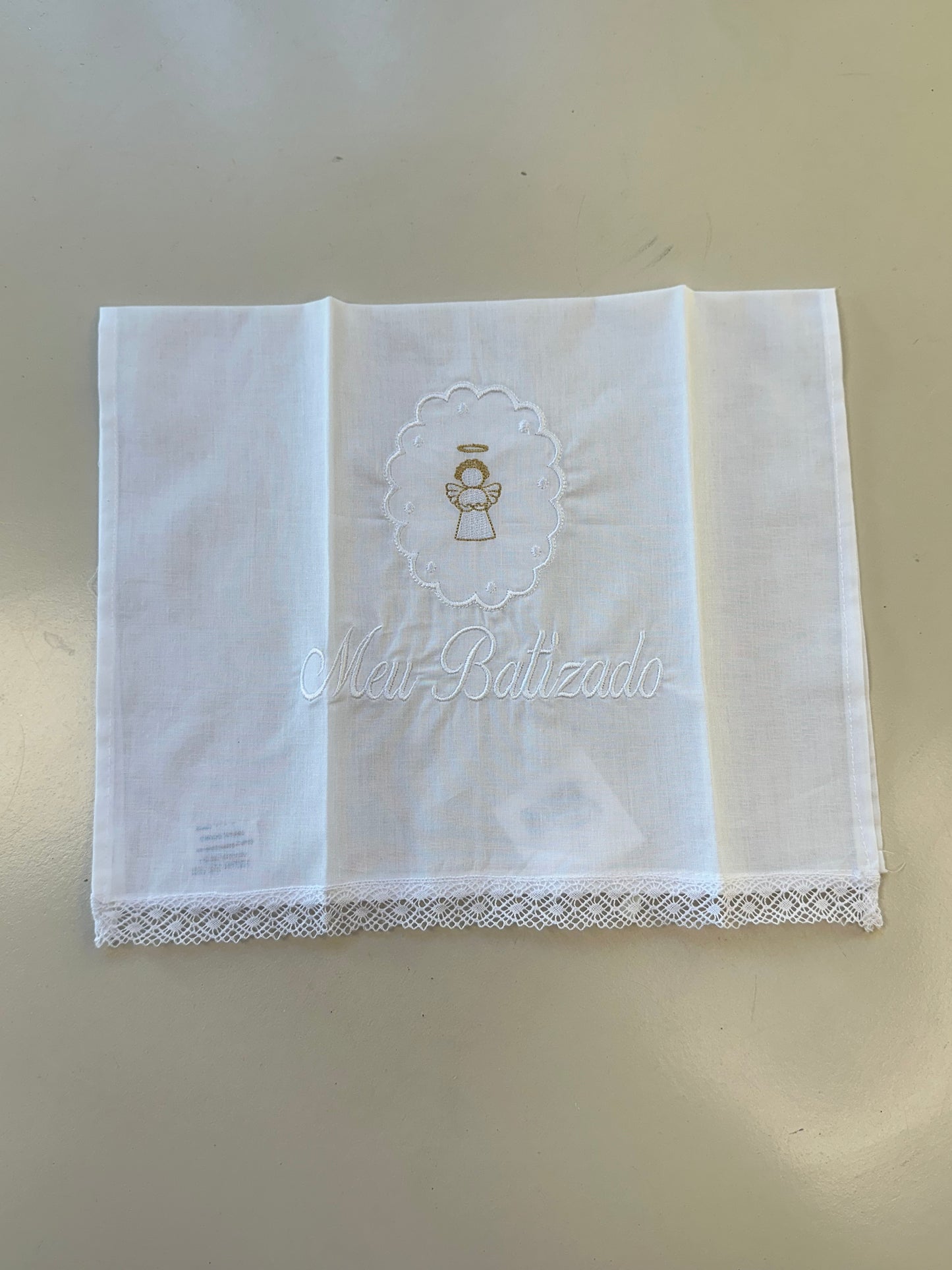 Toalha Luxo Batizado Branca - Roana