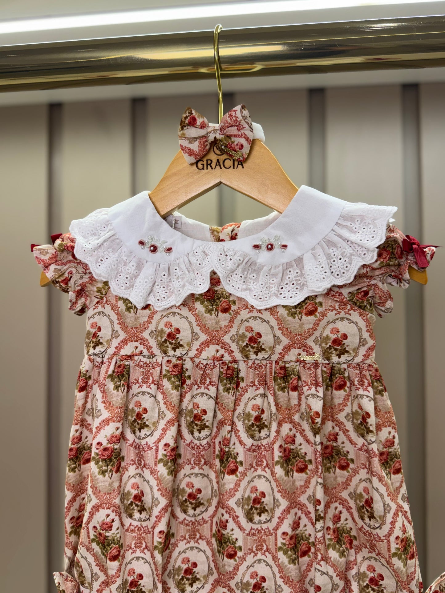 Pimpão Bebê Floral Provençal Gola Estampada - Roana