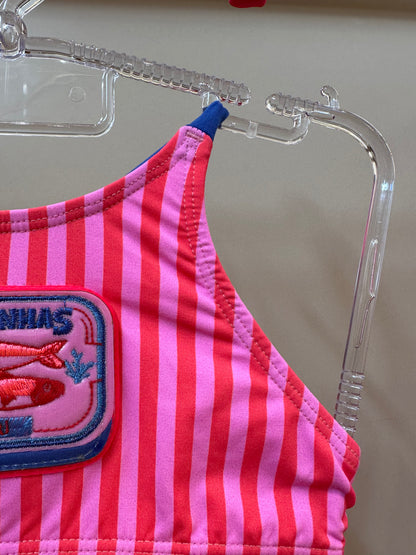 Biquíni Infantil Cropped Tamy Est. Sardinha - Siri Kids
