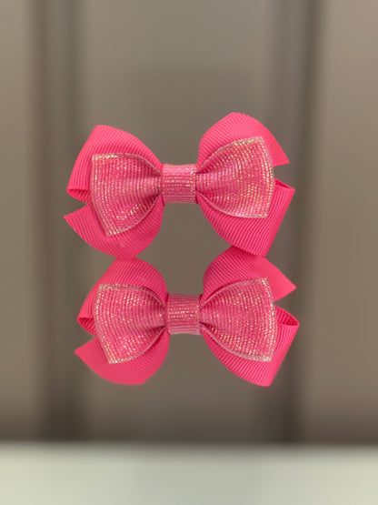 Laço Infantil Special Boreal Rosa Fluor Parzinho P - Gracia