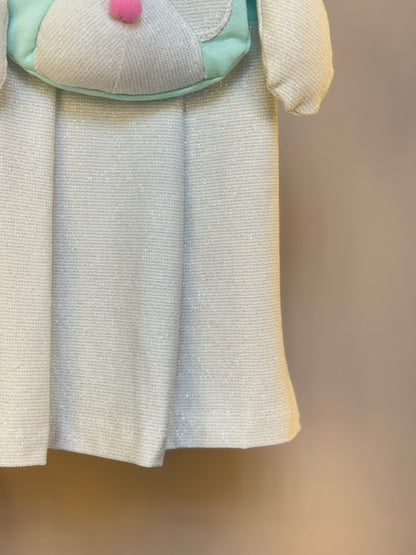 Vestido Infantil Comfy com Bolsa de Cachorrinho Acqua - Gabriela Aquarela