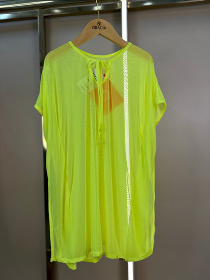 Kafta Infantil Íris Amarelo Fluor - Siri Kids