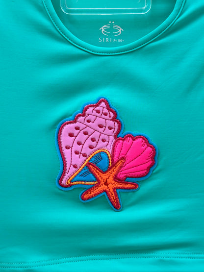Biquíni Infantil Cropped Fernanda Est. Conchas - Siri Kids