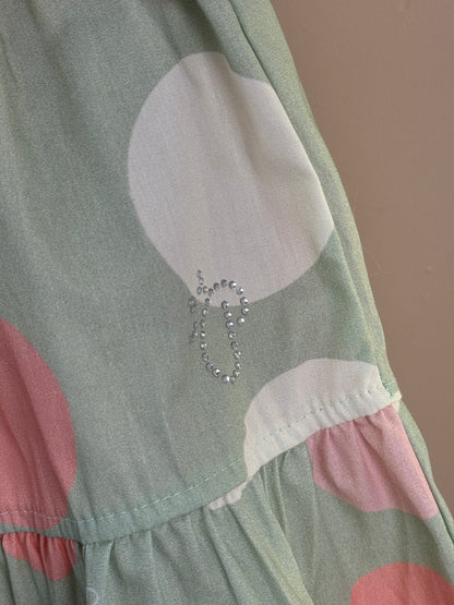Conjunto Infantil Regata Chaveiro Ursos Cristais e Saia Midi Poá Colorido - Pituchinhus