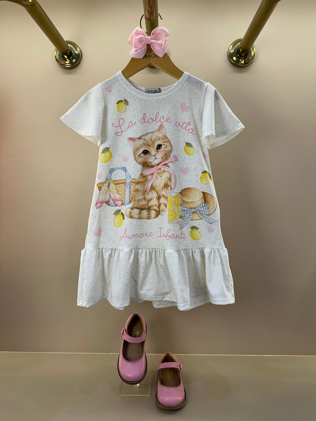 Vestido Infantil Gatinha La Dolce Vita - Infanti