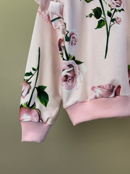 Casaco Infantil de Moletom Floral - Luluzinha