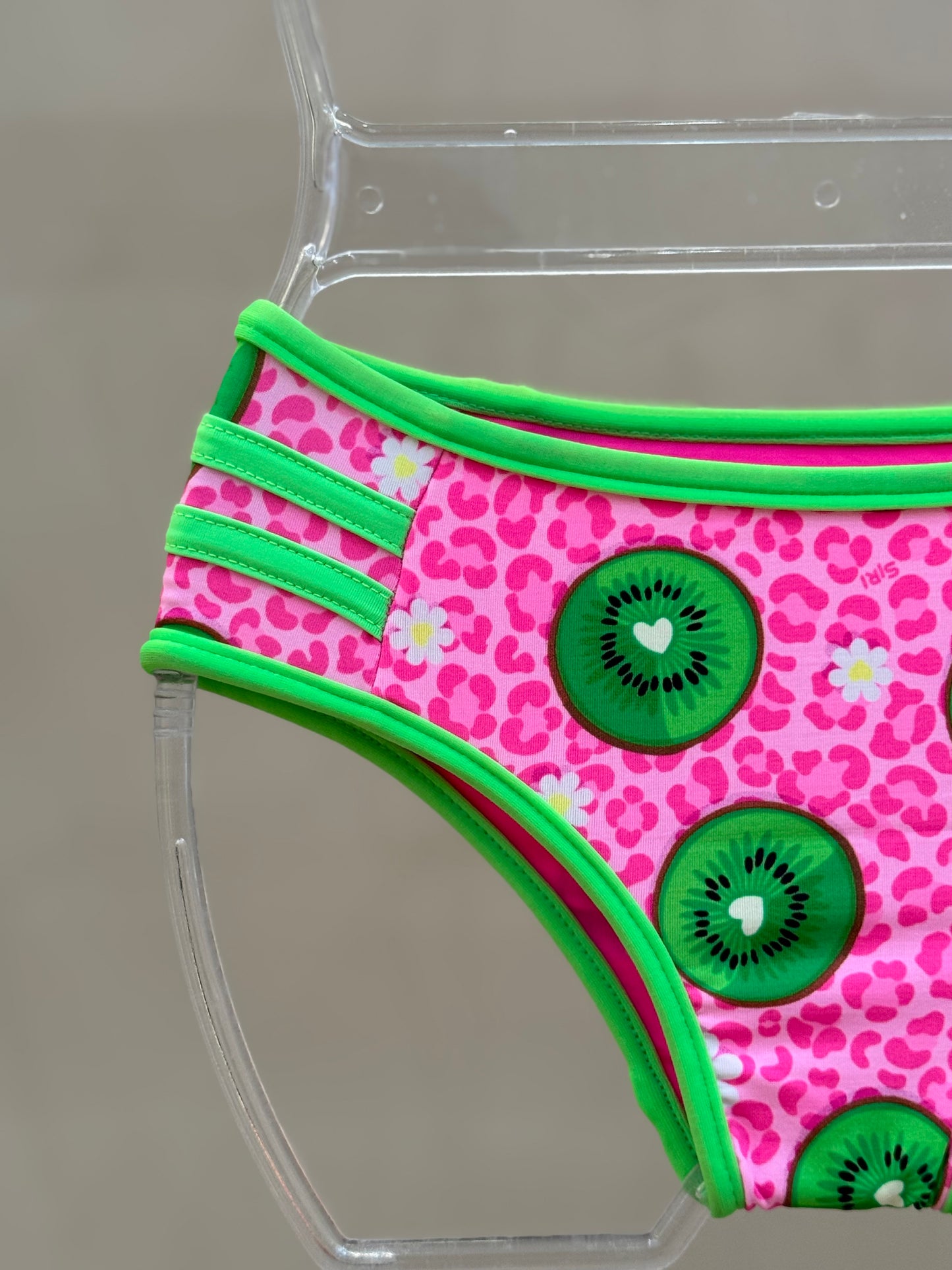 Biquíni Infantil Cropped Julia Aplic Est Kiwi - Siri Kids
