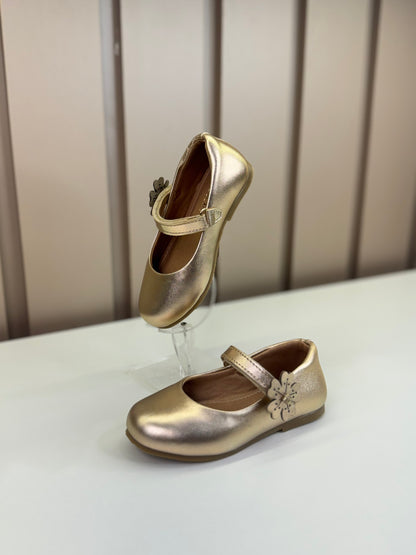 Sapatilha Infantil Heloísa Dourada - Gracia