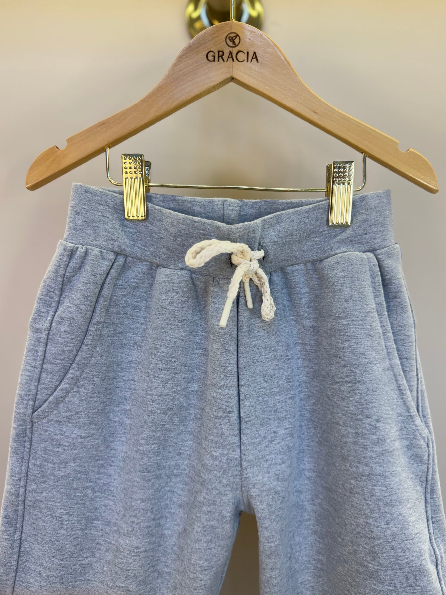 Bermuda Infantil Moletom Básica Cinza - Dame